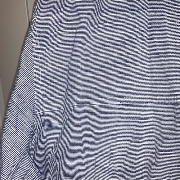 Izod Saltwater Casual Button Up Striped Shirt - Picture 6 of 7